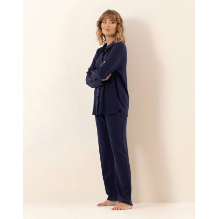 Button-up cotton pyjamas PHILO Navy