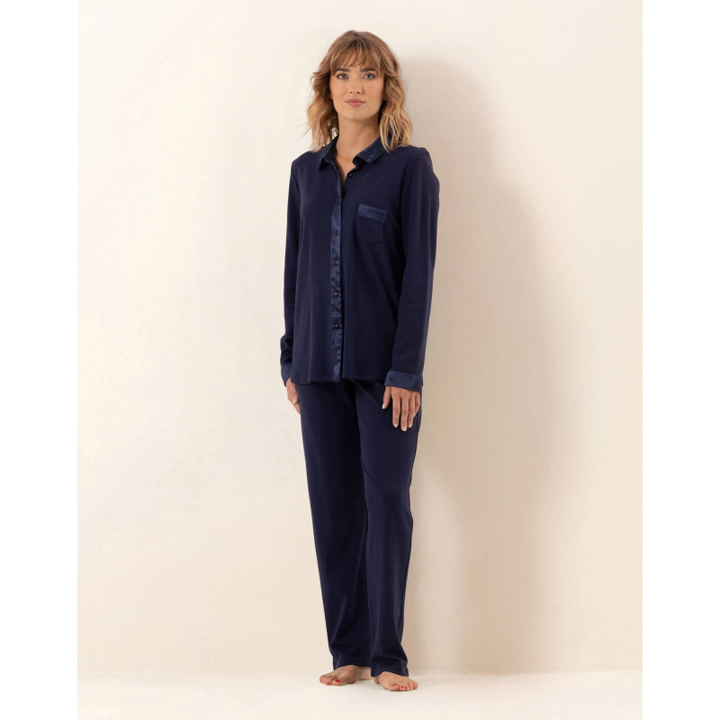 Button-up cotton pyjamas PHILO Navy
