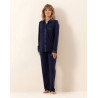 Pyjama boutonné en coton PHILO Marine