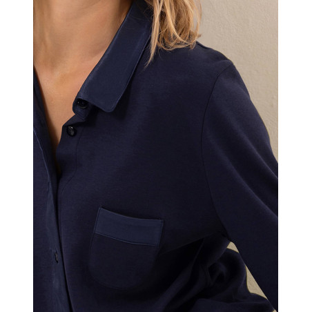Button-up cotton pyjamas PHILO Navy