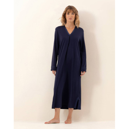 Cotton nightdress PHILO Navy