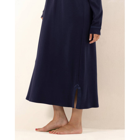 Cotton nightdress PHILO Navy