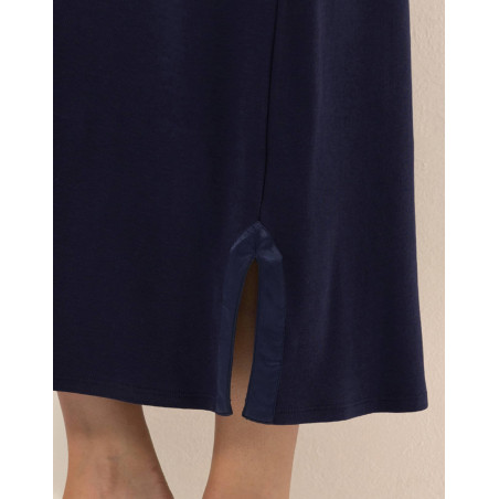 Chemise de nuit en coton PHILO Marine