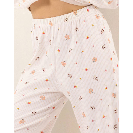 Pyjama boutonné en coton SONGE Beige