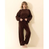 Ensemble Sweat en velours PSYCHE Chocolat