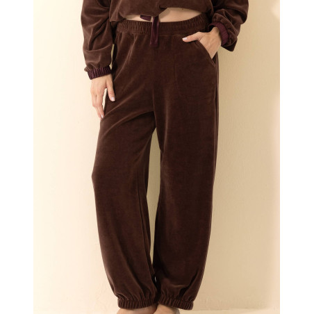 Ensemble Sweat en velours PSYCHE Chocolat