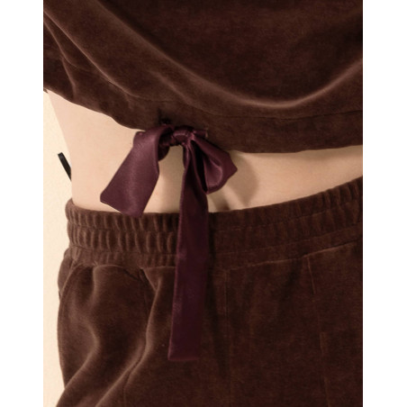 Ensemble Sweat en velours PSYCHE Chocolat