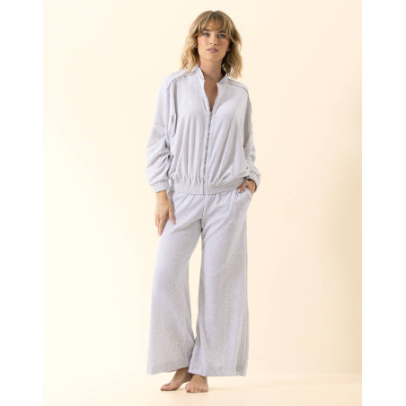 Ensemble velours  PSYCHE Gris Chine