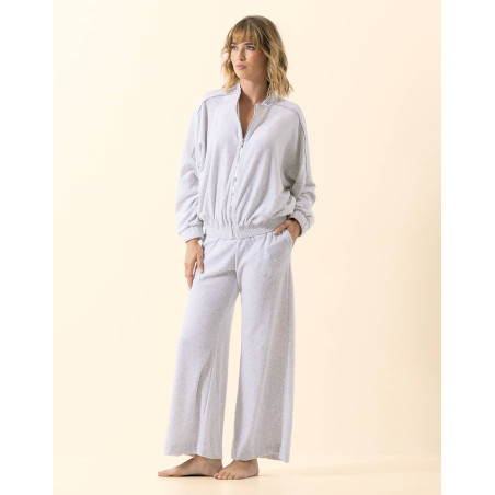 Ensemble velours  PSYCHE Gris Chine