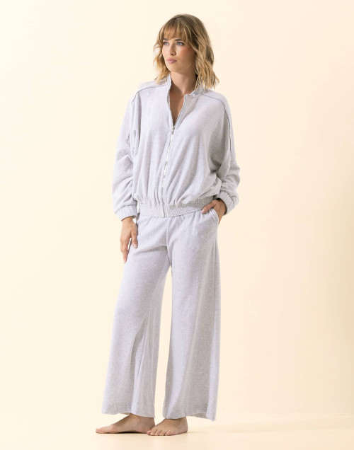 Ensemble velours  PSYCHE Gris Chine