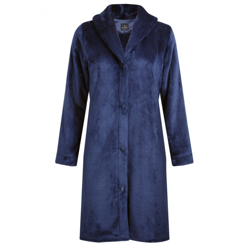 Robe De Chambre A Bouton Femme Robe de chambre boutonnée en fourrure, qualité - Lingerie LE CHAT
