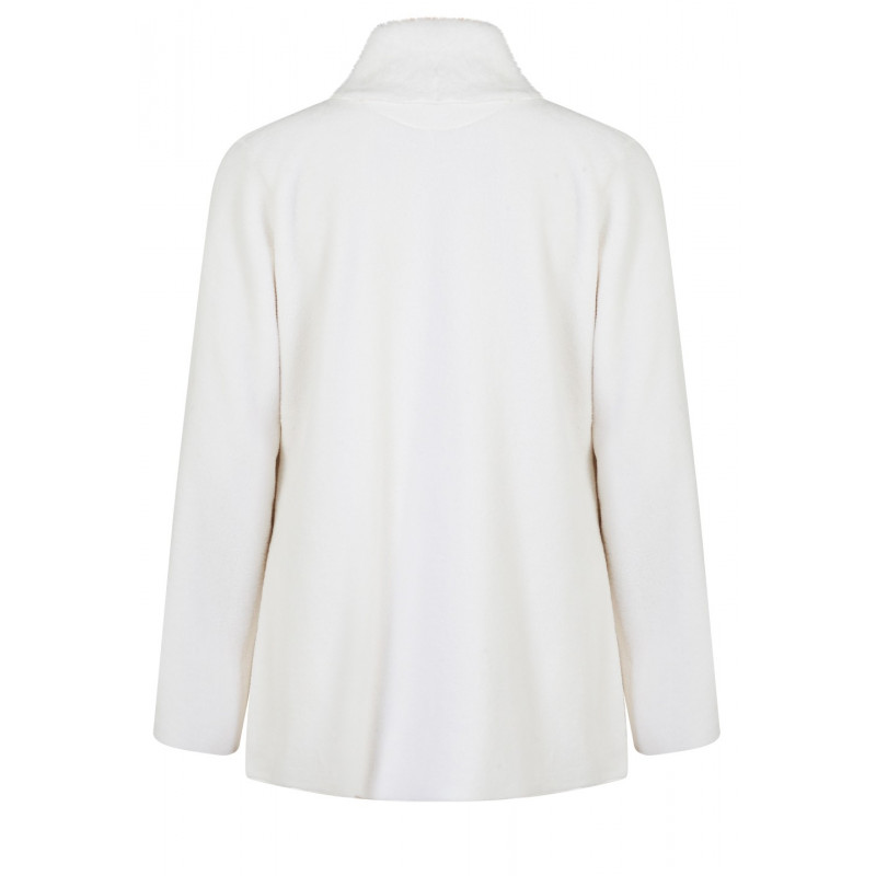 Draped loungewear jacket in quality fur – Lingerie Le Chat – Autumn